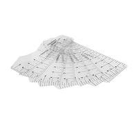 BAFOVY Tshirt Ruler Guide, Premium PVC Material, Clear Measuring Tool for Sublimation and Heat Press, Ideal for T-Shirt Printing and Crafting (#12)