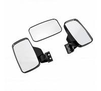 BAFOVY Universal UTV Side Mirrors Kit Replacement for Ranger ATV Side and Rear View Mirror Set with CNC Alloy Frame Convex Lens 1.5 1.75 2 Inch Tube Mount