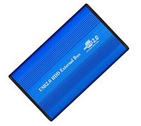 BAFOVY USB 2.0 to IDE HDD Enclosure,2.5 Hard Drive Enclosure Aluminum Alloy,Plug and Play,High-Speed Interface,Screw Fixing Design,Wide Compatibility,Portable External Hard Drive (Blue)