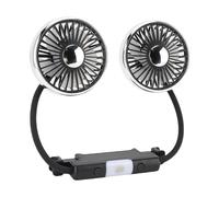 BAFOVY USB Car Fan, Dual Head 360° Rotatable Cooling Rear Fan with 3 Speed, Maximum Cooling, Versatile Charging Compatibility, Secure and Dependable, for Sedan SUV RV Truck, 360°