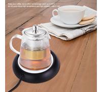 BAFOVY USB Cup Warmer Mat Heater, USB Coffee Warmer Portable Beverage Coffee for Tea with Metal Plate, Great for Home, Keeping Brew Warm On Cold Days (Matte Black)