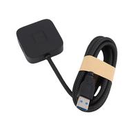 BAFOVY USB Fingerprint Reader, 360 Degree Touch Fast Matching with 1.5m Extension Cable, Support for 10 11 PC Biometric Fingerprint Scanner (Black)