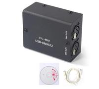 BAFOVY USB to DMX512 LED Light Control Machine, Compact Decoder Module with User Manual for Stage Lighting Controllers
