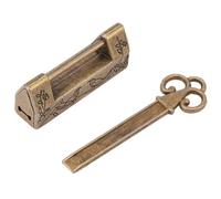 BAFOVY Vintage, Ca Cl¨¦ Intage Unique Design Chinese Lock, Alloy Birds & Flowers Key, Decoraties Padlocks? With Symbolic Meaning For Jewelry, Small Cabinets, Drawers, Versatile Use,