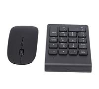 BAFOVY Wireless Number Pad Mouse Combo, 2.4GHz Plug & Play 18-Key USB Numeric Keypad with 1200 DPI Mouse for Laptop PC Desktop Accounting Banking