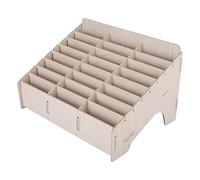 BAFOVY Wooden Mobile Phone Storage Box, Multiple Cells for Efficient Storage, Eco-friendly Wood Construction, for Classroom, Conference Hall with Clean Design