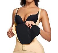 Bafully Abdominal Compression Board Flattening Belly AB Board Lumbar Post Surgery Lipo Back Foam Board Postpartum Recovery (Black, One Size)