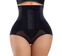 Bafully Hi-Waist Trainer Butt Lifter Tummy Control Panty Body Shaper for Women (Black, L)