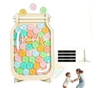 Bafutayawa Personalized Magnetic Reward Jar, Smiley Faces Jar with Colorful Letter Stickers, Ideal for Classroom Reward System, Home Chore Chart, Positive Behavior Training (42PCS Smiley)