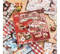 Bafutayawa Sticker, Journaling Accessories, Japanese Retro Sticker Book, 800+ Cute Showa-Style Stickers, for Scrapbooking & Journaling DIY Decoration