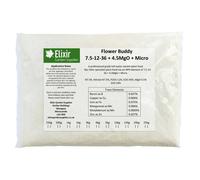 (Bag, 10kg) Elixir Gardens | Flower Buddy | Soluble | 7.5-12-36 + 4.5MgO + Micro | In Tub or Bag