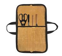 Bag - 18.9 X 12.4 Inch Portable Travel Chef Case, Heavy Waxed Canvas | Professional Kitchenware Bag With Compartments For Culinary Lovers Men Women, Durable Tool Roll, khaki, verwijzen naar de