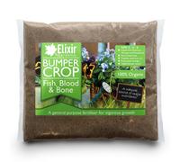 (Bag, 5kg) Elixir Gardens | Bumper Crop | Blood Fish and Bone Meal Multi-Purpose Organic-Based Fertiliser | 500g-25kg | Bag or Tub