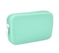 Bag Accessory Silicone Hanging Pouch - Zipper Wallet with 4 Buttons for EVA Tote, Waterproof Phone Case for Beach, Pool & Camping - Women's Mini Coin Purse Wallet Leather Zipper