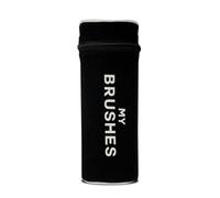 Bag-All Brushes Cylinder Case | Travel Makeup Brush Holder | Protective Hairbrush Storage Case | Compact Brush Organizer for Home & Travel | Durable Zip Pouch with Laminated Inner Lining | Black
