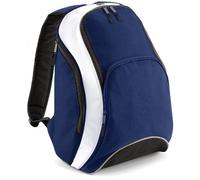 Bag Base - Sac à dos lycéen Student Leisure Sport Men's/Women's Unisex Teamwear Backpack 21L - BG571 - Navy Blue and White