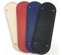 Bag Bottom 30 * 10cm PU Leather Bag Bottom Accessories Oval Cross Texture With Round Hole For Women DIY Handbag Shoulder Bag (Color : Red)