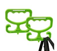 Bag Carrier | Ergonomic Grip - Grocery Sack Holder Carrier Each Holds Up to 100lbs - for Cart Trash Delivery Food Supermarket