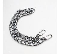 Bag Chain Bag Extender Chain 2PCS Strap 30/60/100cm Aluminum Replacement Metal Handles for Handbag Belt Accessories DIY(Black,30cm)