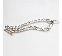 Bag Chain Bag Extender Chain 2PCS Strap 30/60/100cm Thick Aluminum Replacement Metal Handles for Handbag Belt Accessories(Silver,30cm)