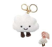 Bag Charm,Cute Keychain,Cloud Fluffy Keyring Bag Charms Decoration Accessories Exquisite White Clouds Shape Plush Pendant Keychains Womens Handbags Charms Personalized Gift for Phone Strap,Car,Luggage