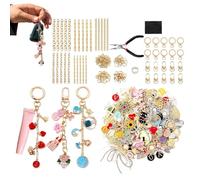 Bag Charm Kit, 325-Piece Jewelry Making Set, Key Chain Supplies with Colorful Beads and Accessories, DIY Craft Art Project for Kids Teens Adults, Fun Creative Activity for Birthday Party, Home, School