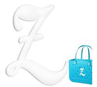 Bag Charms for Bogg Bag Accessories, Customizable Alphabet Letters for Bog Bag Original Models Rubber Beach Tote-(Pink/White/Black) Letters, One Size, Polyvinyl Chloride, No Gemstone