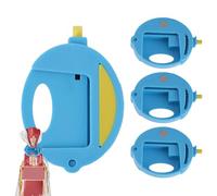 Bag Clips - 4 Resealable Food Sealers, Chip Bag Fasteners, Heavy Duty Clamp Clips | Magnetic Refrigerator Storage Sealing Set of Four, Airtight Snack Organizer for Kitchen Pantry Use