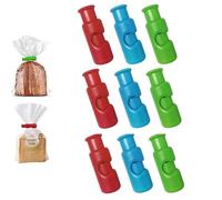 Bag Clips, New Chip Clips Bag Clips Food Clips, Reusable Grocery Bag Clips, Snack Bread Closure Clip, Food Clips for Bags Plastic (9 Pcs)