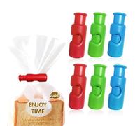 Bag Clips, New Chip Clips Bag Food, Reusable Grocery, Snack Bread Closure Clip, Food for Plastic (6 Pcs)