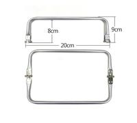 Bag Clutch Frames 10PCS 20-30cm Metal Frame for Purse Aluminium Tube Handle Bag Accessories Clutch Parts(20cm-10pcs)