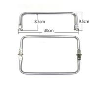 Bag Clutch Frames 10PCS 20-30cm Metal Frame for Purse Aluminium Tube Handle Bag Accessories Clutch Parts(30cm-10pcs)