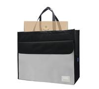 Bag for Documents, 3 Dead Files, 16.5 x 12 inches, Storage Organiser, Zip Closure, Transport Handle, Waterproof Fabric, Large Capacity Bag for Documents, Cards, Ri