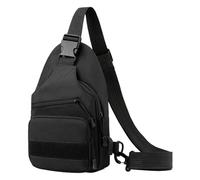 Bag for Men - Compact Sling Backpack for Everyday Carry | Water Resistant Fabric with Zipper Closures, Organizational Pockets for Gadgets Accessories Personal Items 6.69 x 2.75 x 11.42 in