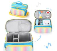 Bag for Toniebox 2/1 Portable Carrying Case with Shoulder Strap & Handle Charging Station Organizer Wear Resist Large Capacity Carry Bag Audio Player Accessory