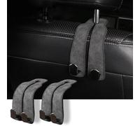 Bag Holder Car Hook Pack of 2 Car Seat Double Hooks Back Hooks Universal Back Seat Headrest Car Hook Holder for Shopping Bags, Handbags, Car Accessories Interior Holder Hook Dark Grey