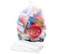 bag it Plastics 10 Clear Bin Bags, Refuse Sacks for Kitchen, Home, Office