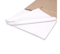 bag it Plastics 25 Sheets White Tissue Paper Acid Free - Large 500 x 750 mm (20 x 30 inch) Wrapping Tissue Paper Sheets for Gifts, Packing & Clothes Storage