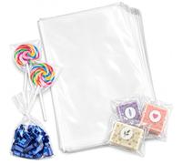 Bag It Plastics 500 Clear Cellophane Bags 7" x 10" / 175mm x 250mm | Crystal Clear, Food Safe, Heat Sealable Open Top Display Bags for Sweets, Cookies, Cake and Gift Packaging