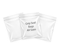 Bag It Plastics 5000 Grip Seal Bags | Reuseable & Resealable Plastic Ziplock Bags (4" x 5.5" / 100mm x 137mm) Suitable for Food Storage, Medicine, Jewellery & More