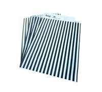 Bag It Plastics | Candy Stripe Paper Sweet-Bags | Black | 14" x 10" | Pack of 50 | Premium UK-Made, Multipurpose Bags for Sweet, Popcorn, Wedding Favours, Pick and Mix & Cookie Treats!