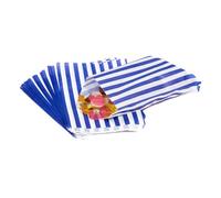 Bag It Plastics Candy Stripe Paper Sweet Bags | Blue | 5" x 7" / 125x175mm | Pack of 100 | Premium UK-Made, Multipurpose Use for Sweets, Popcorn, Wedding Favours, Pick and Mix & Cookies!