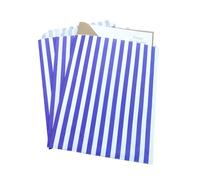 Bag It Plastics Candy Stripe Paper Sweet Bags | Purple | 7" x 9" / 175x225mm | Pack of 1000 | Multipurpose Use for Sweets, Popcorn, Wedding Favours, Pick and Mix & Cookies!