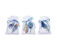 Bag Kit Blue Feathers Set of 3