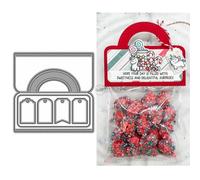 Bag Labels Metal Cutting Dies for Card Making | Embossing Die Cuts Set for DIY Scrapbooking Paper Wedding Album Decor Stencils Supplies Machine Festivals Crafting Templates
