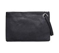 Bag Ladies Envelope Clutch Solid Dinner Ladies Leather Fashion Color Bag Nylon Handbags for Women (Black, One Size)