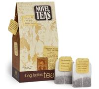 Bag Ladies Tea Novel Teas Contains 25 Teabags Individually Tagged with Literary Quotes from The World Over, Made with The Finest English Breakfast Tea.