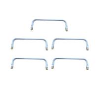 Bag Making Handle Hardware Set, Metal Hand Carry Frame for Handbag Tote Case Projects, Hinged Screw Mount, 5Pcs Metal Bag Handle Replacement Carry Hardware Handbag Tote Luggage Repair Screw Mount Grip