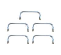 Bag Making Handle Hardware Set, Metal Hand Carry Frame for Handbag Tote Case Projects, Hinged Screw Mount, 5Pcs Metal Bag Handle Replacement Carry Hardware Handbag Tote Luggage Repair Screw Mount Grip