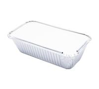 Bag Market | 125 x No.6a Aluminium Foil Takeaway Containers and Lids (700ml / 24oz) - Disposable, Takeaway, Catering, Tubs